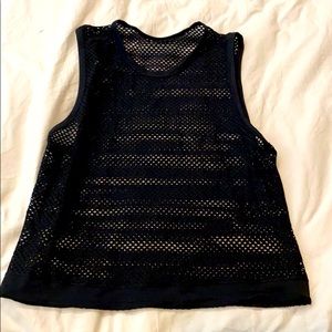 Black Mesh Tank Size 4